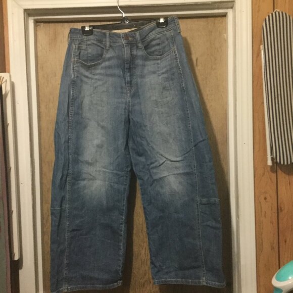 Pilcro jeans size 30 barrel/wide leg excellent used condition worn 2 times denim - Picture 1 of 7